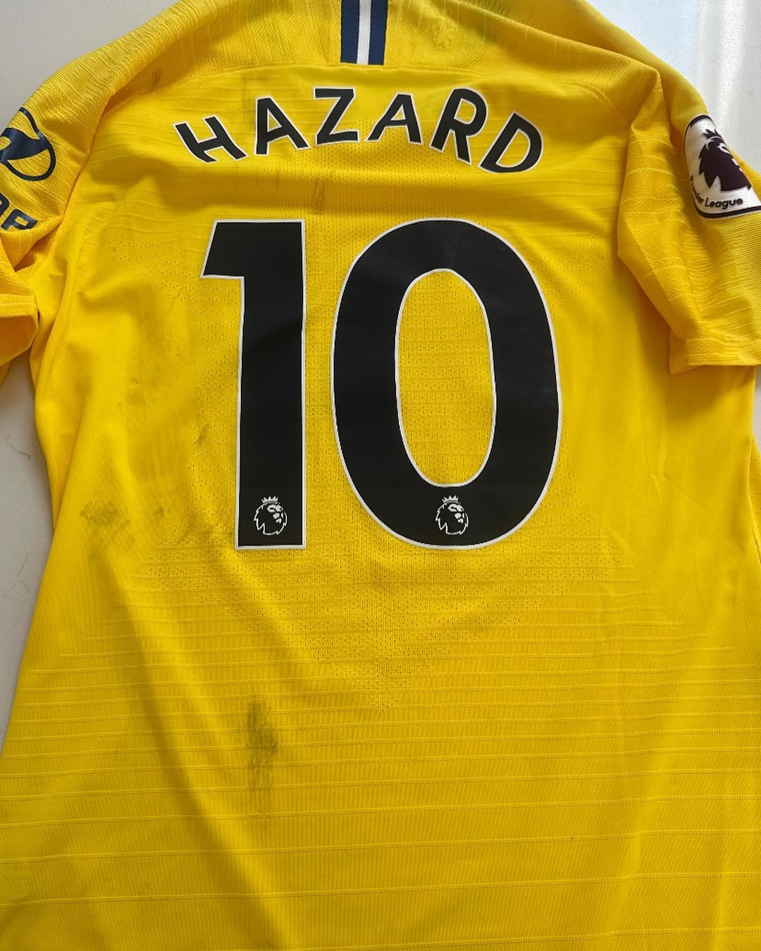 Eden Hazard Match Worn Shirt 17/03/2019