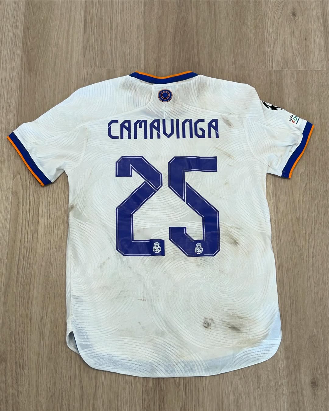 Eduardo Camavinga Match Worn Shirt 28/09/2021