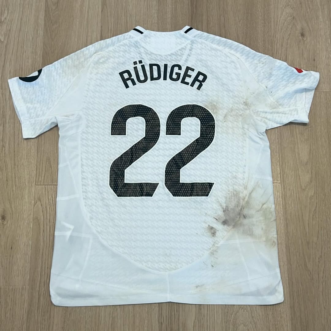 Antonio Rüdiger Match Worn Shirt 01/09/2024