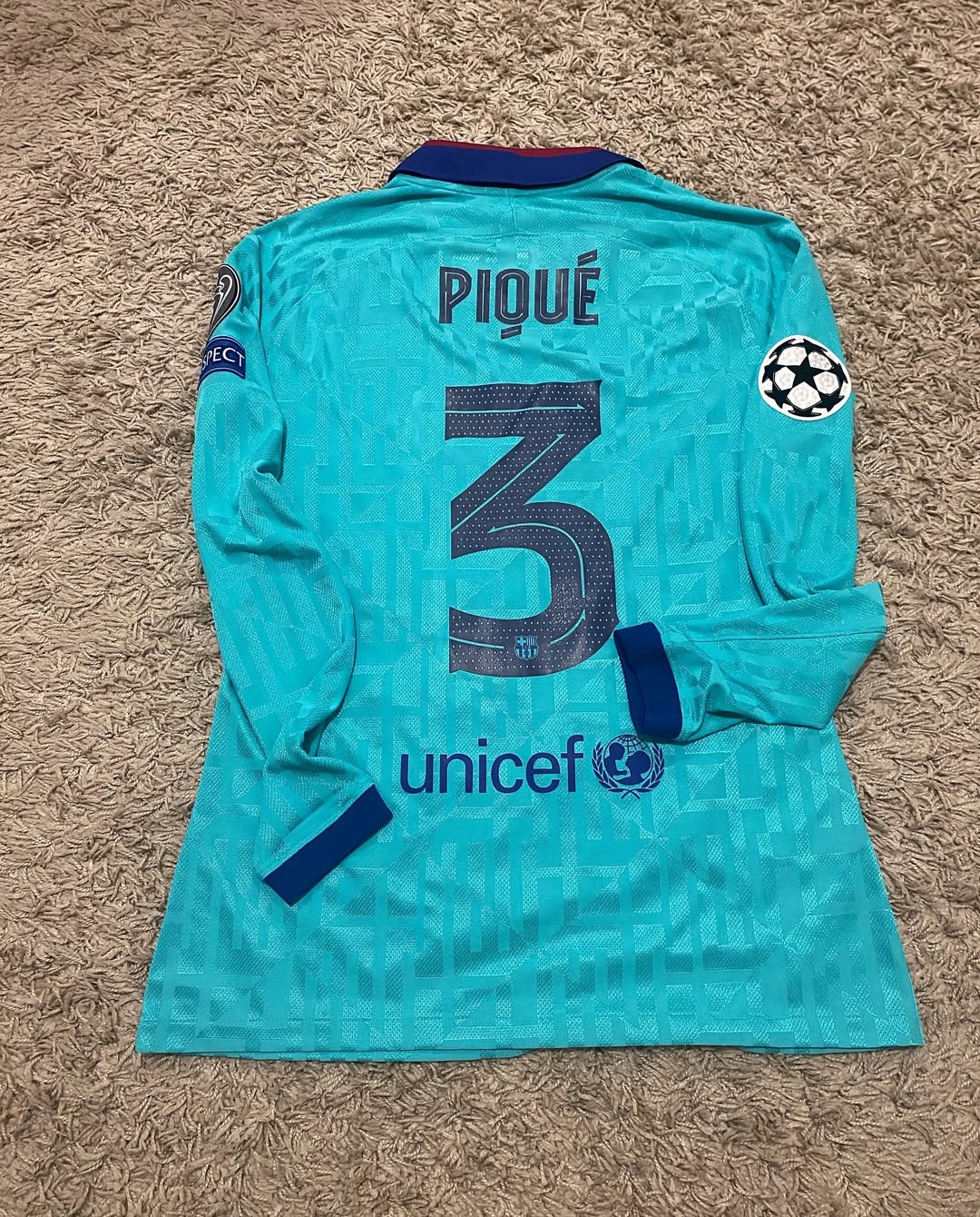 Gerard Piqué Match Worn Shirt 17/09/2019